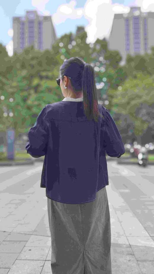 53H170时尚撞色款小衫 商品图5