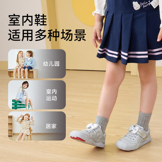 泰兰尼斯童鞋2025秋季新款儿童幼儿园室内鞋女宝宝学步鞋女童板鞋 T02X5C7466 商品图5