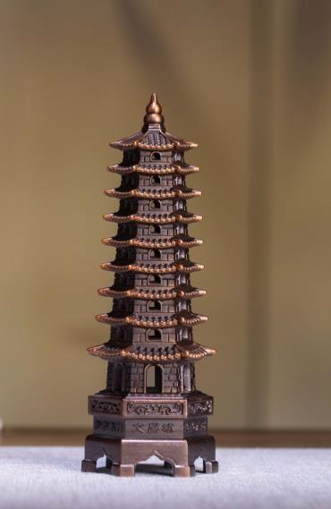 朱炳仁铜步步高升文昌塔之启运 商品图0