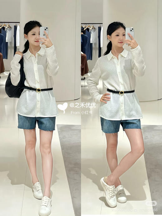 816-3 独家圆正 小禾 早秋薄款 超细棉针织波浪纹系列 套头衫 翻领开衫 商品图9