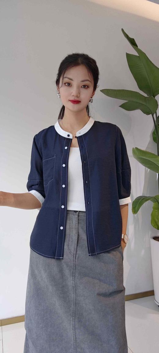 53H170时尚撞色款小衫 商品图0