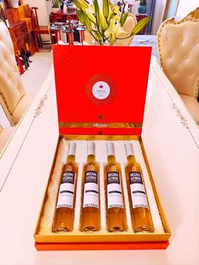 加拿大 美卡诺 珍藏冰白葡萄酒 375ml 4瓶礼盒装（可以双拼2白2红）