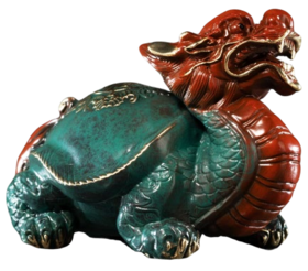 朱炳仁铜小号龙龟之二