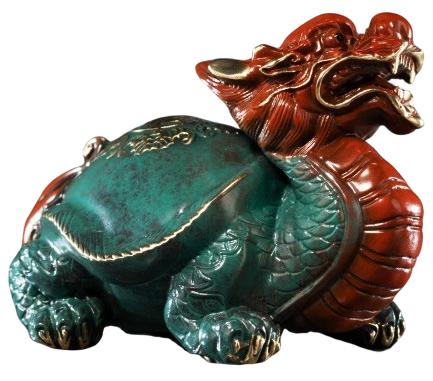 朱炳仁铜小号龙龟之二 商品图0