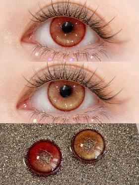 paprikacon日抛 帕尼尼橙光/加利利红酥 14.2mm 日抛无售后！10片装 有同款月抛 