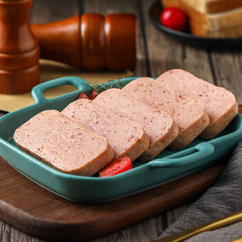 梅林午餐肉罐头 臻品午餐肉340g*2罐 方便面螺蛳粉火锅搭档 早餐食材 /休闲食品 /罐头食品 /畜肉类罐头 商品图4