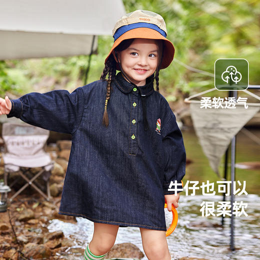 嘟嘟家宝宝裙子秋装露营风女童连衣裙秋季洋气婴儿牛仔裙宝宝童装 商品图0