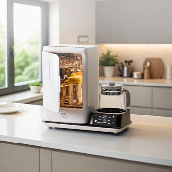 孕贝婴儿奶瓶消毒柜 带烘干恒温水壶婴儿冲泡奶调奶器二合一体机 6.5L 商品图1