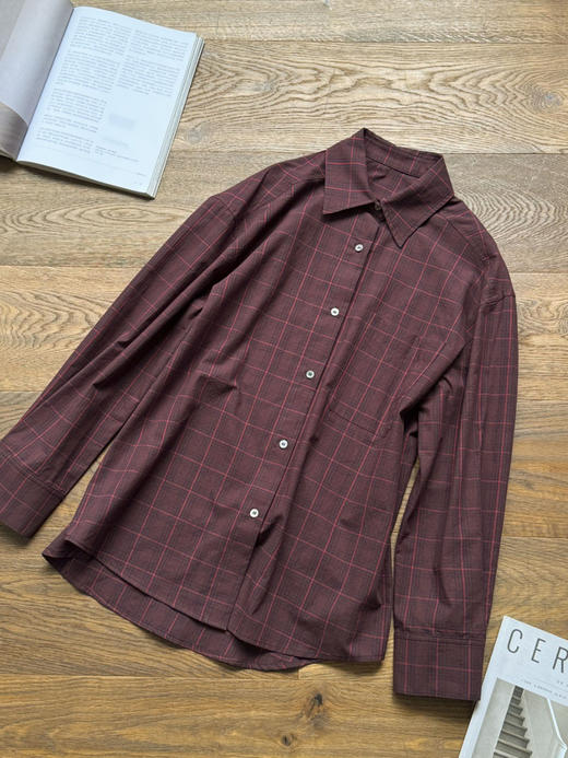 原单格纹长袖衬 商品图8