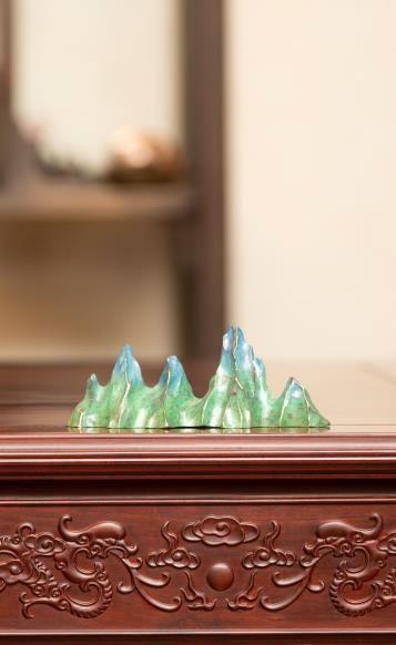 朱炳仁铜新千里江山笔架 商品图3