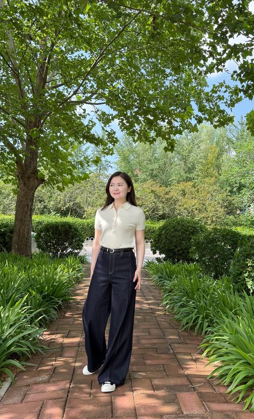 【珀光】丝毛POLO领上衣 商品图7