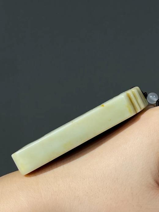 褐皮白玉雕猛虎出山图与诗文长方牌，顺丰包邮 商品图4