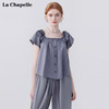 天猫同步【垂感/遮肉/显瘦】拉夏贝尔/La Chapelle松紧抽绳休闲裤女宽松百搭小个子垂感直筒长裤★ 商品缩略图5