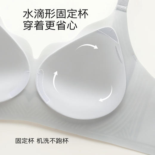 【隐形粉底液】内衣女夏季薄款无痕冰丝提拉防下垂收副乳文胸罩芸华冷月 商品图6