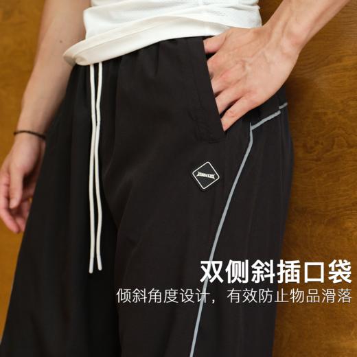 录士LUSHISI速度2.0主题休闲速干运动篮球直筒轻薄透气抽绳长裤男 商品图2