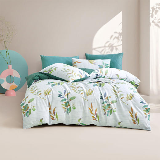 罗莱T 果漾绿影全棉四件套 200×230cm 商品图0