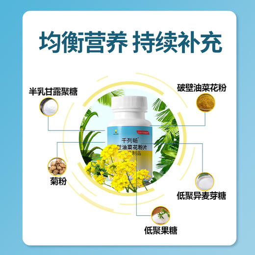 千列畅破壁油菜花粉列必舒外用贴内调外贴双效协同 商品图1