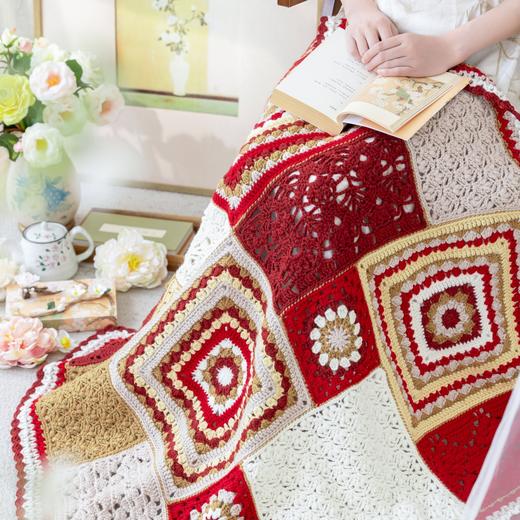 苏苏姐家福安拼花毯手工DIY编织钩针粗羊毛线毛线团自制材料包 商品图3