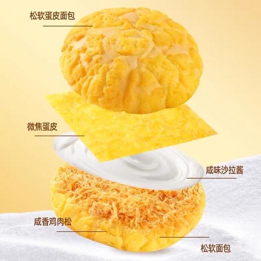 【1件起全国包邮】蛋皮肉松汉堡（285g*1箱，内含4包） 商品图4
