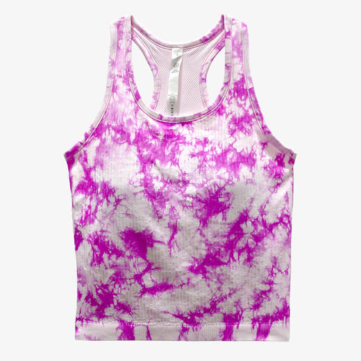 跃牌【美西西系列】扎染瑜伽背心女普拉提健身跳舞运动上衣BX-1801 商品图4