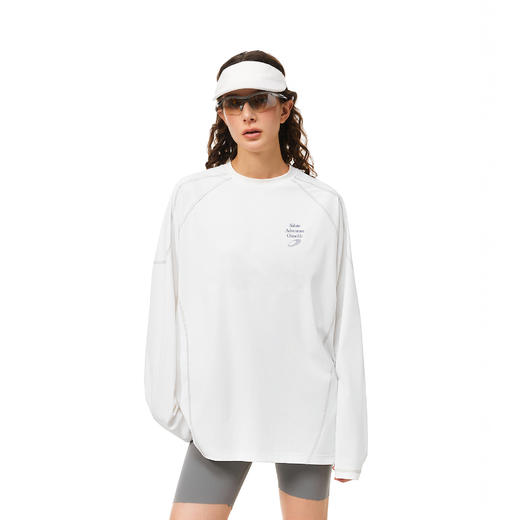 FDR官方店 运动休闲吸湿抗菌长袖T恤男女秋季宽松圆领情侣装上衣 商品图1