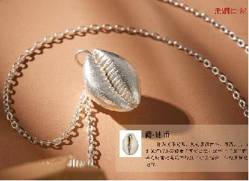 中国钱币博物馆×朱炳仁·铜 贝有钱纯银项链 商品图1