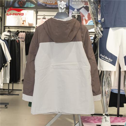 李宁运动风衣女子2025秋季新款团购系列百搭梭织连帽外套AFDVC62 商品图0