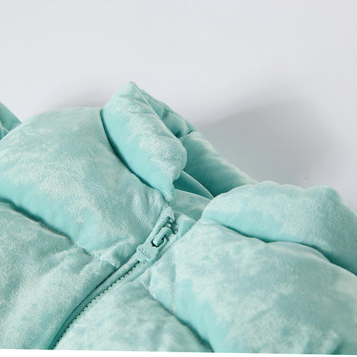 笛莎Deesha 童装女童羽绒马甲2025冬新款女童丝绒羽绒马甲 商品图2