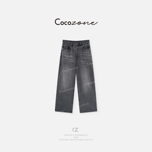 COCO ZONE 刘一一【100棉】洗水旧质感局部炒色休闲裤 CD1A1180 商品图0