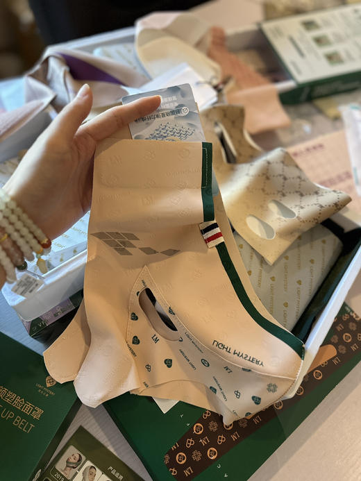 逆光之谜塑脸面罩反重力面雕罗苹果提拉紧致显v脸睡眠塑颜绷带 商品图2