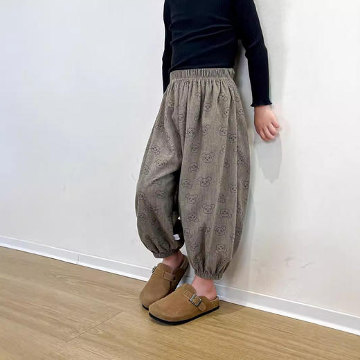【29.9元/2条起】儿童灯芯绒休闲运动裤韩版哈伦裤男童女童秋季裤子 商品图1