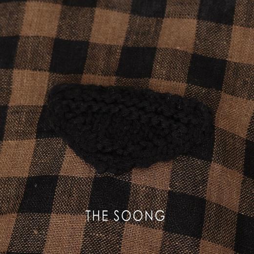 THESOONG’雋永‘纯亚麻水洗色织格纹撞色腔调翻领衬衫外套HBCS7665 商品图2
