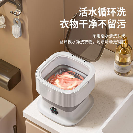 折叠洗衣机洗脱一体便携式迷你内衣裤袜子洗衣机清洗神器跨境批发 商品图2