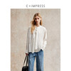 C+IMPRESS/西嘉法式别致飘带衬衫女25秋季新款竖条纹宽松亚麻上衣CS2503009 商品缩略图0
