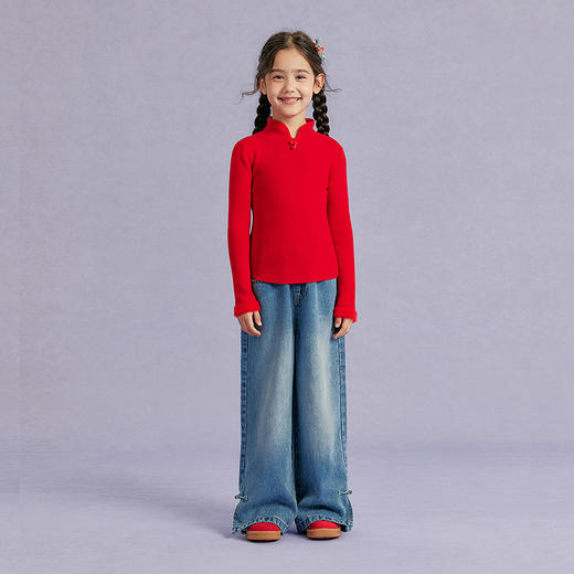 笛莎Deesha观山见女童毛衣2025秋女童毛衣 商品图2