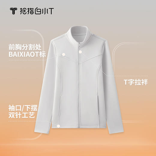 拇指白小T女士热力加绒长袖外套 商品图4