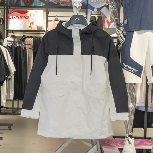 李宁运动风衣女子2025秋季新款团购系列百搭梭织连帽外套AFDVC62 商品图10
