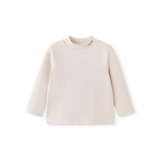 英氏儿童打底衫春秋季长袖男女童纯色百搭套头衫T恤中大童基础款 商品图4