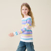 mettekids儿童100%羊毛衫2025秋冬款彩色条纹毛衣女童打底针织衫 商品缩略图3