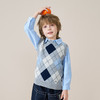 mettekids儿童100%羊绒衫2025秋冬款格纹毛衣马甲学院风男童背心 商品缩略图3