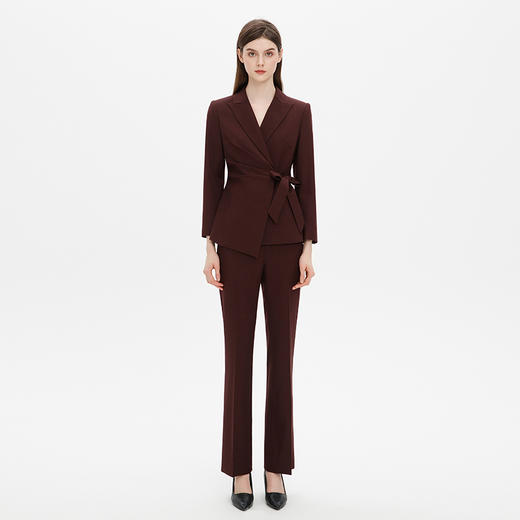 IWY/气质高级感绑带西装套装女秋季新款显白安可拉红职业工作服C15114+P35114 商品图1