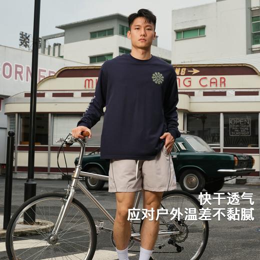 录士LUSHISI向阳而生主题休闲运动潮流圆领t恤投篮服美式长袖透气 商品图3