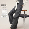 【08/19新品】熙世界灰色西装裤女春秋2025新款通勤宽松直筒西裤休闲阔腿长裤子 商品缩略图2