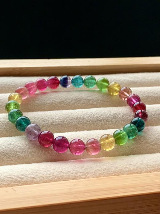 7.2mm单圈彩虹碧玺手串 商品图4