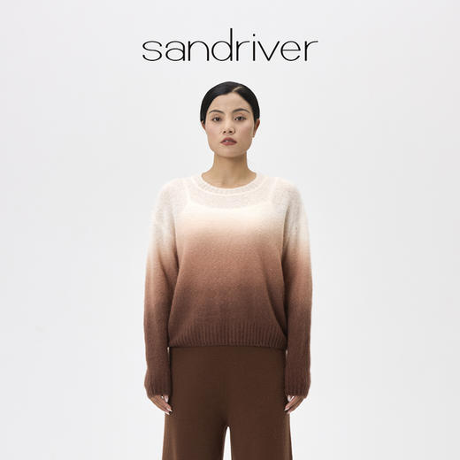 羊绒桑蚕丝吊染镂空套衫  SJF97W317A 商品图3