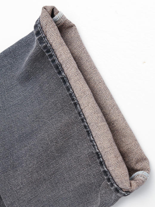 复古做旧灰色阔腿牛仔裤女秋季高腰显瘦宽松直筒垂感拖地长裤子 商品图4