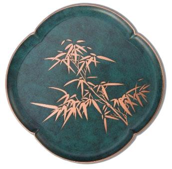 朱炳仁铜清流乾坤系列 竹盘 商品图0