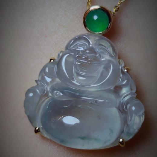 18K金镶嵌翡翠弥勒佛 商品图13