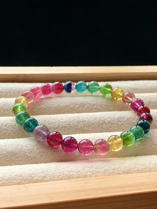 7.2mm单圈彩虹碧玺手串 商品图2