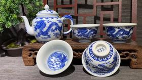 柴窑龙凤呈祥茶具套组